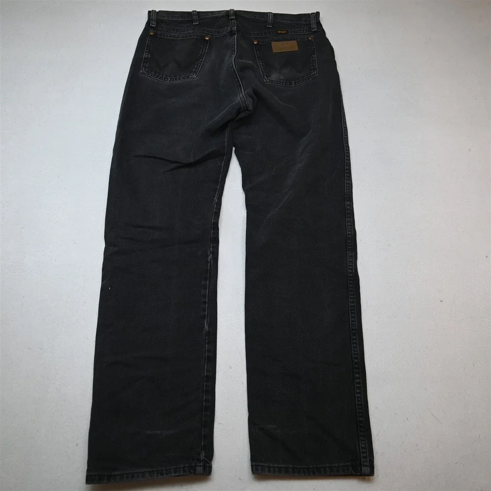 Wrangler 34x34 Gray Denim 13MWZ Cowboy Cut 100% Cotton Mens Jeans